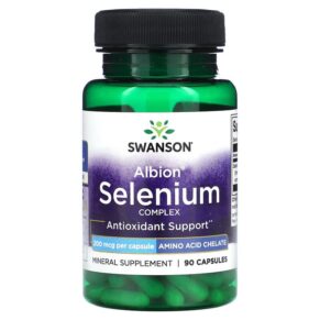 Thực phẩm chức năng Swanson Albion Selenium Complex 200 mcg 90 Capsules 087614020679