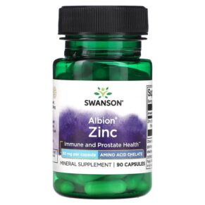 Thực phẩm chức năng Swanson Albion Zinc 30 mg 90 Capsules 087614020655