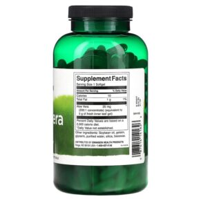 Thực phẩm bổ sung Swanson Aloe Vera 25 mg 300 Softgels 087614141626