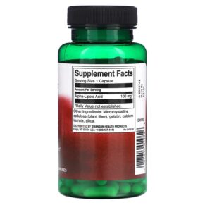 Thực phẩm bổ sung Swanson Alpha Lipoic Acid 100 mg 120 Capsules 087614019826