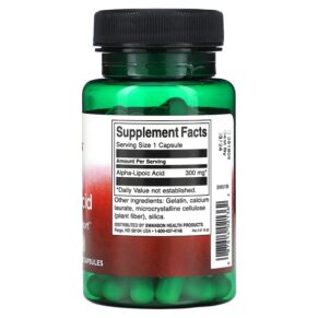 Thực phẩm bổ sung Swanson Alpha Lipoic Acid 300 mg 60 Capsule 087614021362