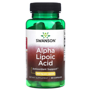Thực phẩm chức năng Swanson Alpha Lipoic Acid 600 mg 60 Capsules 087614021676