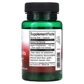 Thực phẩm bổ sung Swanson Apple Polyphenols 125 mg 60 Capsules 087614023014