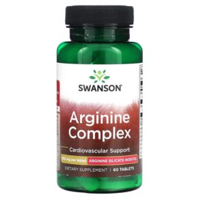 Thực phẩm chức năng Swanson Arginine Complex 750 mg 60 Tablets 087614029030