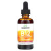 Thực phẩm chức năng Swanson B12 Cyanocobalamin Liquid Strawberry 1.000 mcg 2 fl oz (59 ml) 087614112213