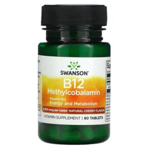Thực phẩm chức năng Swanson B12 Methylcobalamin Cherry 60 Tablets 087614027838