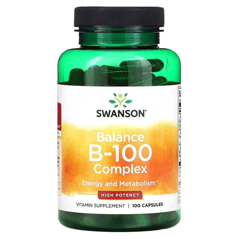 Swanson Balance B-100 Complex High Potency 100 Capsules 8 Thực phẩm chức năng Swanson Balance B-100 Complex High Potency 100 Capsules 087614010557