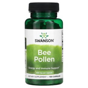Thực phẩm chức năng Swanson Bee Pollen 400 mg 100 Capsules 087614013169