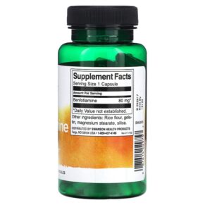 Swanson Benfotiamine 80 mg 120 Capsules 3 Thực phẩm bổ sung Swanson Benfotiamine 80 mg 120 Capsules 087614029757