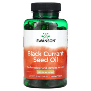 Thực phẩm chức năng Swanson Black Currant Seed Oil 500 mg 180 Softgels 087614170138