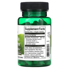 Thực phẩm bổ sung Swanson Boswellia Phytosome 300 mg 60 Veggie Caps 087614027913