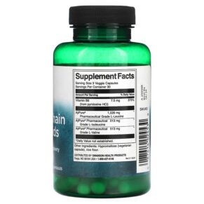 Swanson Branched-Chain Amino Acids 90 Veggie Capsules 3 Thực phẩm bổ sung Swanson Branched-Chain Amino Acids 90 Veggie Capsules 087614024530