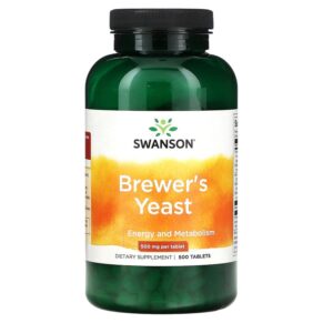 Thực phẩm chức năng Swanson Brewer's Yeast 500 mg 500 Tablets 087614018355