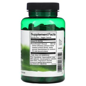 Swanson Broccoli Extract with Glucosinolates 120 Veggie Capsules 3 Thực phẩm bổ sung Swanson Broccoli Extract with Glucosinolates 120 Veggie Capsules 087614060354