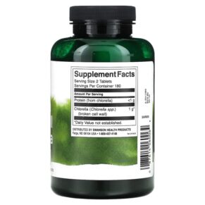 Thực phẩm bổ sung Swanson Broken Cell Wall Chlorella 360 Tablets 087614060064