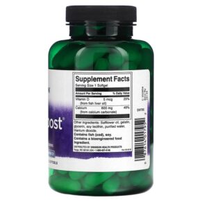 Thực phẩm bổ sung Swanson CalciBoost 120 Softgels 087614017952