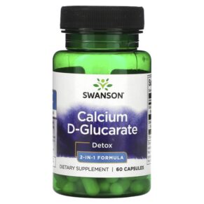 Thực phẩm chức năng Swanson Calcium D-Glucarate Detox 2-In-1 Formula 60 Capsules 087614021232