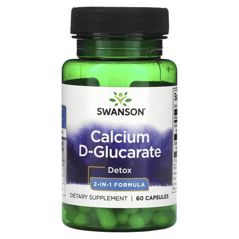 Swanson Calcium D-Glucarate Detox 2-In-1 Formula 60 Capsules 8 Thực phẩm chức năng Swanson Calcium D-Glucarate Detox 2-In-1 Formula 60 Capsules 087614021232