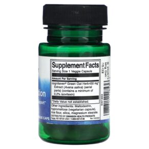 Thực phẩm bổ sung Swanson Calm Concentration with Cognitaven 30 Veggie Caps 087614118536
