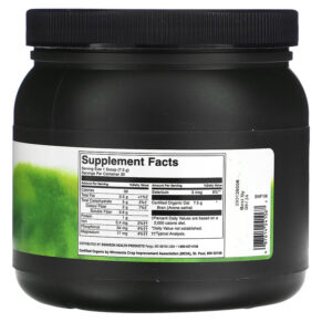 Thực phẩm bổ sung Swanson Certified Organic Oat Bran Fiber Powder 8 oz (227 g) 087614241067