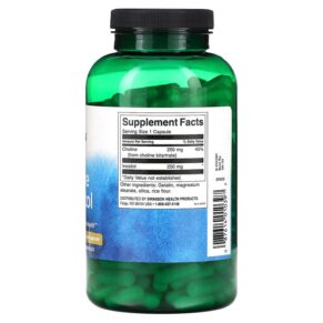 Thực phẩm bổ sung Swanson Choline & Inositol 250 mg 250 Capsules 087614010397