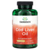 Thực phẩm chức năng Swanson Cod Liver Oil Double Strength 700 mg 250 Softgels 087614117638