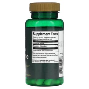 Thực phẩm bổ sung Swanson Cognizin Citicoline 500 mg 60 Veggie Capsules 087614022468