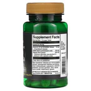 Thực phẩm bổ sung Swanson Comprehensive Sleep Formula 30 Tri-Layer Tabletss 087614210773