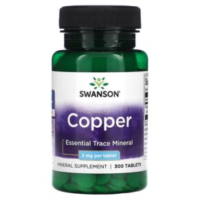 Thực phẩm chức năng Swanson Copper 2 mg 300 Tablets 087614012230