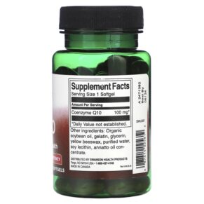 Swanson CoQ10 100 mg 100 Softgels 3 Thực phẩm bổ sung Swanson CoQ10 100 mg 100 Softgels 087614025612