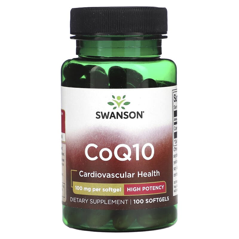 Swanson CoQ10 100 mg 100 Softgels 8 Thực phẩm chức năng Swanson CoQ10 100 mg 100 Softgels 087614025612