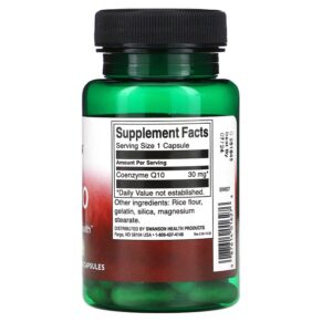 Thực phẩm bổ sung Swanson CoQ10 30 mg 60 Capsules 087614016276