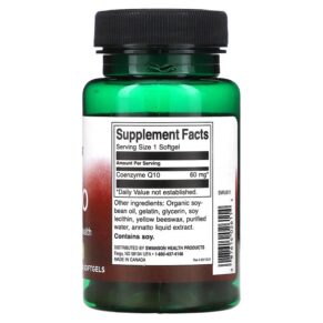 Thực phẩm bổ sung Swanson CoQ10 60 mg 120 Softgels 087614026114