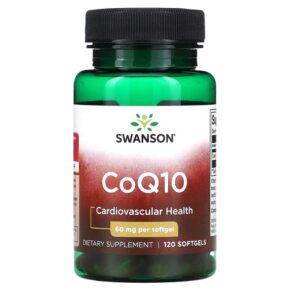 Thực phẩm chức năng Swanson CoQ10 60 mg 120 Softgels 087614026114