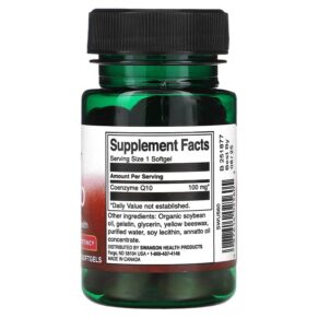 Thực phẩm bổ sung Swanson CoQ10 High Potency 100 mg 50 Softgels 087614025605