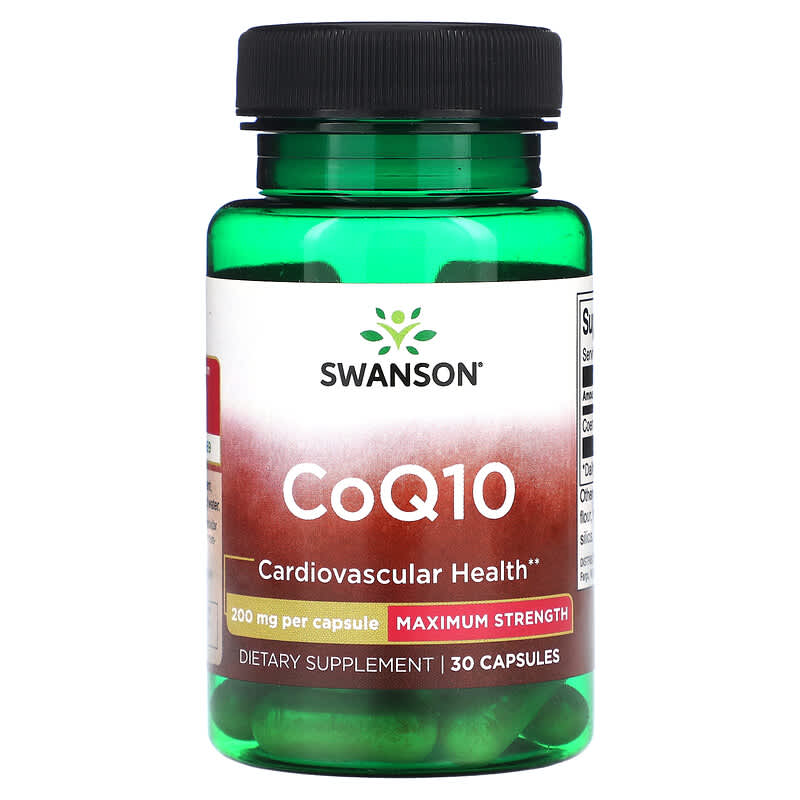 Swanson CoQ10 Maximum Strength 200 mg 30 Capsules 8 Thực phẩm chức năng Swanson CoQ10 Maximum Strength 200 mg 30 Capsules 087614020341