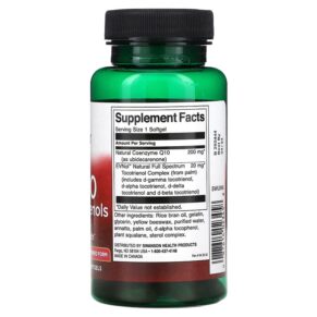 Thực phẩm bổ sung Swanson CoQ10 with Tocotrienols 200 mg 60 Softgels 087614023458