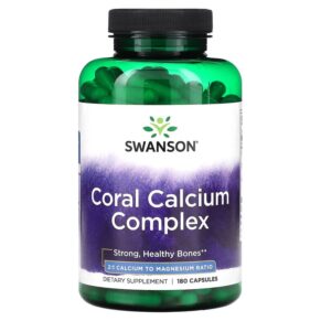 Thực phẩm chức năng Swanson Coral Calcium Complex 180 Capsules 087614022246