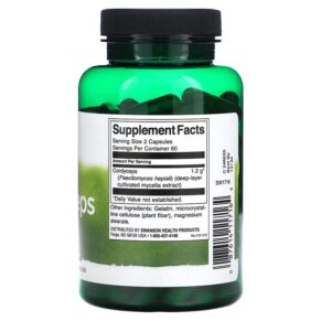 Thực phẩm bổ sung Swanson Cordyceps 120 Capsules 087614117164