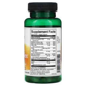 Thực phẩm bổ sung Swanson Daily B-Complex 100 Veggie Capsules 087614118550