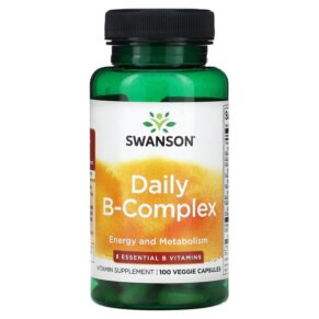 Thực phẩm chức năng Swanson Daily B-Complex 100 Veggie Capsules 087614118550