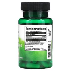 Thực phẩm bổ sung Swanson DHE & Pregnenolone 60 Veggie Caps 087614028293