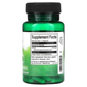Thực phẩm bổ sung Swanson DHEA High Potency 25 mg 120 Capsules 087614015262