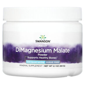 Thực phẩm chức năng Swanson DiMagnesium Malate Powder 400 mg 2.1 oz (60 g) 087614029566