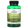 Thực phẩm chức năng Swanson Elderberry & Echinacea with Agaricus Blazei Mushroom 120 Capsules 087614110448