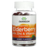 Thực phẩm chức năng Swanson Elderberry With Zinc & Vitamin C Berry 60 Gummies 087614118031