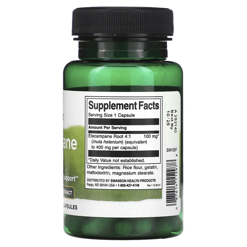Swanson Elecampane Root 100 mg 60 Capsules 2 Thực phẩm bổ sung Swanson Elecampane Root 100 mg 60 Capsules 087614112978
