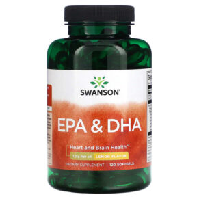 Thực phẩm chức năng Swanson EPA & DHA Lemon 120 Softgels 087614170152