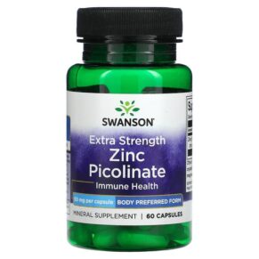 Thực phẩm chức năng Swanson Extra Strength Zinc Picolinate 50 mg 60 Capsules 087614118130