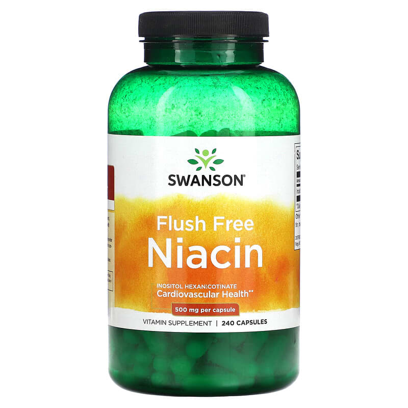 Swanson Flush Free Niacin 500 mg 240 Capsules 8 Thực phẩm chức năng Swanson Flush Free Niacin 500 mg 240 Capsules 087614210216